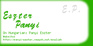 eszter panyi business card